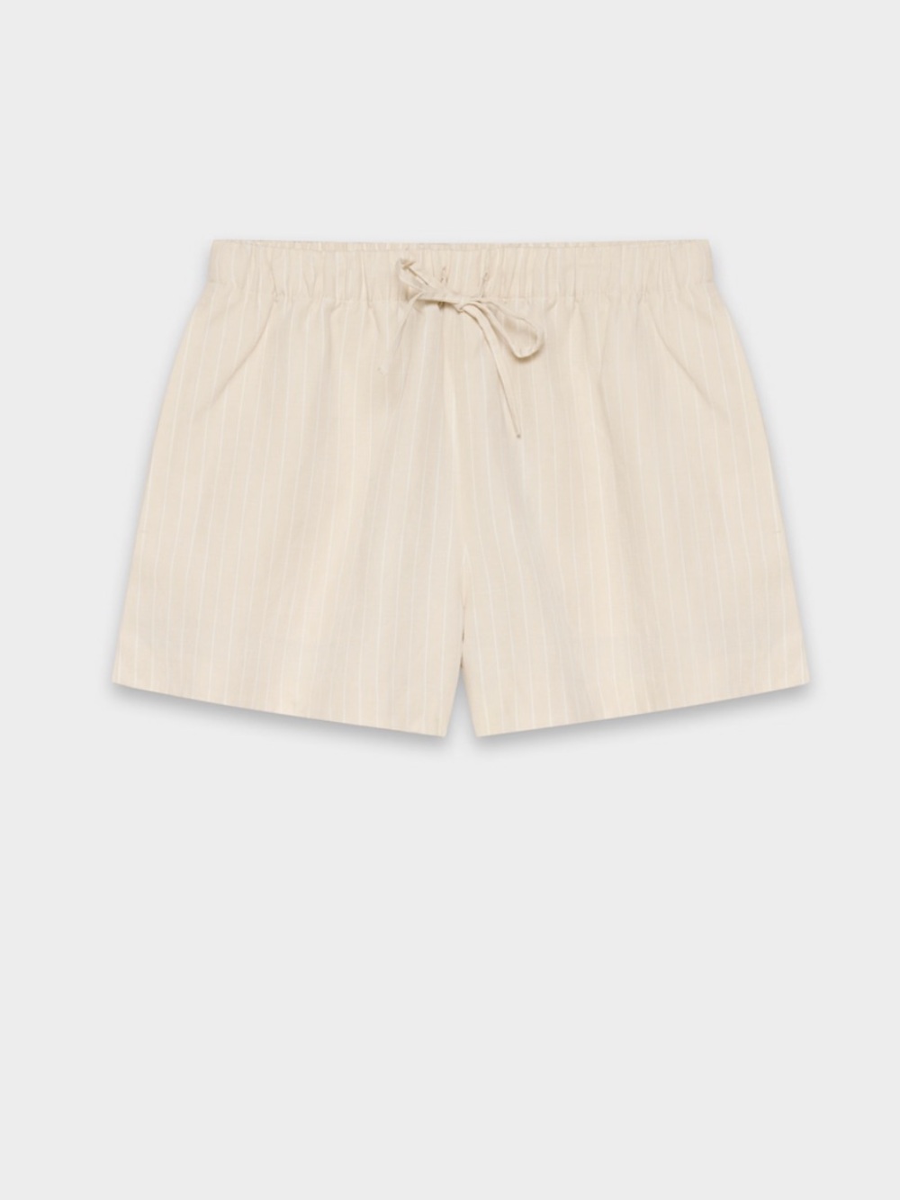 Aritzia The Lodge Short Mini CruiseLinen - Byrd Strp Ntrl Ecr/ok Size XL NWOT